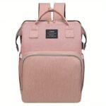 Lamroro Moire Diaper Bag Backpack, Soft Shell, Multifunctional, Large Capacity, Travel Backpack with Changing Station, Sunshade, Breathable Mosquito Net, Zipper Closure, Mixed Color, Polyester Fiber, with Utility Pocket, for Casual, Preschool, Christmas, - Image 13