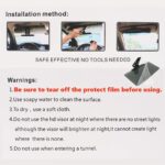 Anti-Glare Polarized Car Sun Visor Extension – Acrylic Material, Blocks Stray Light, Reduces Snow Blindness & UV Rays, Easy Snap-On Installation for All Vehicles, Sun Visor for Car - Image 4