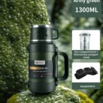 ⁦1 Large Capacity Insulated Kettle, Insulated Bucket, Insulated Cooler, Coffee Pot, Travel Kettle with Handle 316 Stainless Steel Outdoor Car Sports Double-Layer Kettle/Suitable for Outdoor Travel, Camping/Ramadan Gift⁩ - الصورة ⁦12⁩
