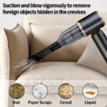 ⁦For Mini Handheld Vacuum Cordless, Car Vacuum Cleaner Portable Charging, Three-in-One, Dust Suction and Air Blower and Hand Pump, 5000PA Hand Vacuum High Power, Cleaning Favorite⁩ - الصورة ⁦4⁩