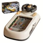 ⁦Kids Racing Game Console with Steering Wheel - Realistic Driving Experience, Competitive Toy for Ages 3-6, Exciting Strategy Game, New Year Gift, USB Powered, ABS Material, Traffic Education⁩ - الصورة ⁦5⁩