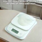 1pc 6kg/13oz Digital Kitchen Scale 0.1g Precision High Accuracy, Compact White Food Scale for Baking, Coffee, Jewelry - Battery-Powered with Large Display, Requires 2 AAA Batteries (Not Included), Baking Essentials, Sleek Design, Easytoread Display
