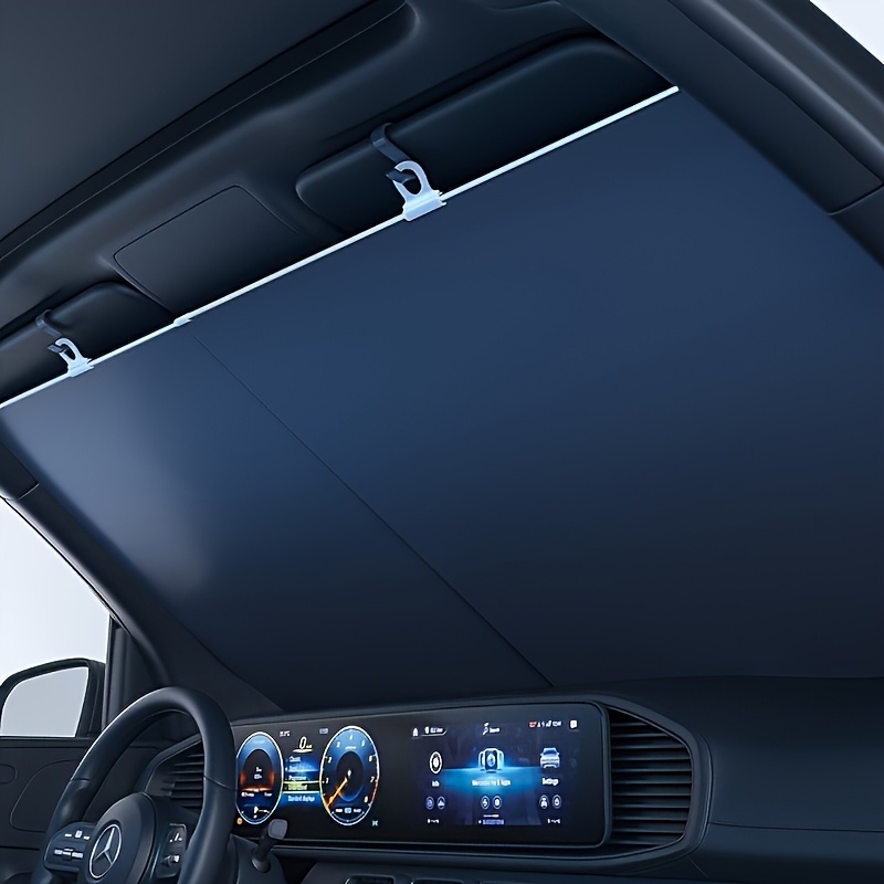 d91165af-89b9-4447-98ab-eb0a253e9baa.jpg 2pcs Car Sunshade Windshield Sun Block - Heat Insulation, UV Protection, Easy Installation for Summer Comfort, Car Interior Accessory | Modern Car Accessory | Durable Material - Image 1