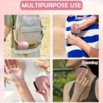 1pc Portable Silicone Body Lotion Applicator - Easy-to-Use, Detachable Sponge Roller for Sunscreen & Moisturizer, Effortless Application, Travel-Friendly, Fragrance-Free Skincare Tool, Outdoor Care, Makeup Tool, Portable Skincare Tool | Pastel Design | Si - Image 3