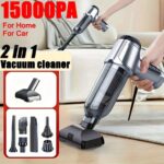 1pc Vacuum Cleaner 15000PA Wireless Handheld Vacuum Cleaner Home Appliance Car Vacuum Cleaner Wireless Handheld Car Vacuum Vacuuming And Blow 2in 1 Portable Strong Suction Cleaner Vacuum Accessories Cleaning Accessories Small Appliance