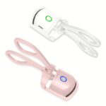 ⁦New Gentle Care White Pink USB Eyelash Curler with Comb - Lasting Curl 24 Hours, Hypoallergenic Alcohol-Free, Accelerate Temperature Rise, No Damage Natural Lashes, Limited Time Offer, Special Occasion Gift Christmas, Halloween, Easter, Valentine's Day, T⁩ - الصورة ⁦4⁩