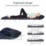 WESTTUNE Ultralight Air Cushion Sleeping Pad - Rectangular, Nylon, Foldable Camping Mattress with Built-in Air Pump, Ideal for Hiking and Outdoor Adventures, Camping Gear | Foldable Sleeping Pad | Durable Sleeping Pad - Image 3
