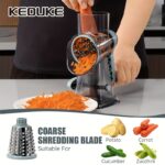 KEOUKE Multi-Functional Cheese & Vegetable Grater with Container - Durable Plastic, Sharp Grating Surface, Ideal for Kitchen Use, Grates Cheese Perfectly for Breakfast, Brunch, and Mor - Image 8