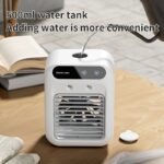 NIJ USB Rechargeable Mini Air Conditioner Fan - Portable Desk Cooling Device with Lithium Battery, Wireless, and USB Charging for Home, Office, or Dormitory Use, Cooling Device, NIJ - Image 3