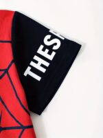 ⁦Men's and Children's Summer Spider Pattern Letter Casual Short Sleeve Suit⁩ - الصورة ⁦4⁩