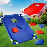 2 Game Boards + 6 Bean Bags Portable Artificial Jade Corn Toss Kit, Includes Artificial Jade Corn Toss Game Board and Bean Bags, Perfect for Yard Games and Party Fun, Ultimate Family Interactive Gaming Set, Gift - Image 4