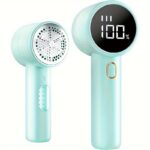 Electric Lint Remover, Fabric Shaver, USB Rechargeable Sweater Shaver, Power Lint Shaver, LED Display,Fuzz Remover, Portable Hairball Trimmer for Clothes, Bedding, Furniture, Carpet, Sofa, Cleaning Supplies, Household Gadgets - Image 11