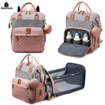 Lamroro Diaper Bag Backpack, Bags for Boys Girls, Diaper Backpack Bag with a changing station, Multifunction Large Travel Back Pack, Registry Search, Essential Gifts