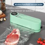 ⁦NIJ 1 multifunctional automatic food sealing machine, portable wireless vacuum sealing machine, equipped with snack bag sealing, long-term food preservation, compact and easy-to-use design, suitable for kitchen and outdoor picnics, USB rechargeable⁩ - الصورة ⁦4⁩