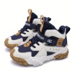 HABIBAO Boys' Athletic Sneakers - Non-Slip, Lightweight, Breathable Mesh Upper with Geometric Design, Durable EVA/TPR Sole for Outdoor Sports & Hiking, Spring/Fall Collection - Image 6