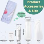 Portable electric Bidet - Mini Detachable Handheld Personal Travel Bidet with 2 Pressure Options Electric Sprayer Toilet for Personal Hygiene Cleaning/Soothing Postpartum Care/Perineal/2 Modes | 350ml/12.3oz - Image 5