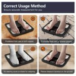 Smart Scale for Body Weight, 181.44 KG Capacity Bathroom Digital Weighing Scale with BMI, Muscle Mass, Accurate Home User Health Equipment Sync Apps,Carbon Fiber with Anti-slip finish - Image 9