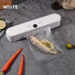 Cordless Portable Automatic Sealer Kitchen Food Freshness Vacuum USB Charging with Digital Display Fast Sealing Preservation Available in Light Purple and White Can be used for Snacks, Meat, Fruits and Vegetables Ideal for Kitchen and Outdoor Picnics - Image 7