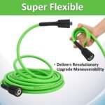 Super Flexible Pressure Washer Hose 10m/32ft 2900 PSI Kink Resistant Power Washer Hose 1/4 CarWash Extension Hose M22-pin 14/15 - Image 2