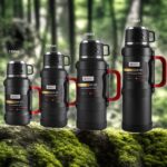 ⁦1 Large Capacity Insulated Kettle, Insulated Bucket, Insulated Cooler, Coffee Pot, Travel Kettle with Handle 316 Stainless Steel Outdoor Car Sports Double-Layer Kettle/Suitable for Outdoor Travel, Camping/Ramadan Gift⁩ - الصورة ⁦3⁩