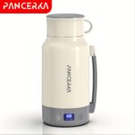 PANCERKA 1.0L Portable Electric Kettle - 800W High Power, Stainless Steel Travel Coffee Boiler with Smart Temperature Control, LED Display, and Easy-Clean Design for Home and Travel Use, Travel Mug Kettle | Sleek White Finish | Durable Construction - Image 6