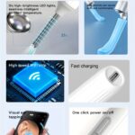 Earwax Removal Tool, 8pcs Ear Care Set, Earwax Cleaner with Camera, Earwax Removal Kit with Light, In-Ear Camera with 6 Ear Spoons, Earwax Cleaner for Ios And Android, 1080P HD Otoscope, Valentine'S Day Gift, Holiday Gift, Birthday Gift - Image 10