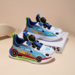 Youngsters' Cartoon Sports Car Sneakers with Rotating Buckle – Breathable Mesh, Lightweight, All-Season Sneakers for Boys and Girls, Vibrant Racing Design, Comfortable for Streetwear and Playtime, Youngsters Casual Footwear | Sporty Youngsters Footwear | - Image 5