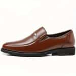 Men's Genuine Leather Loafers - Sleek Black Slip-On Dress Shoes for Business & Casual Wear, Round Toe, Rubber Sole, Smooth Leather Upper, Perfect for Office or Outdoor Events, Office Loafers | Stylish Slipon | Durable Rubber Sole - Image 11