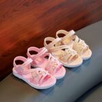 2024 (Upgraded Version) Girls' Summer Sandals, Stylish And Versatile Soft-Soled Beach Sandals for Princesses, Suitable for Toddlers And Older Children. - Image 3