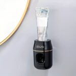 Automatic Toothpaste Dispenser with Toothbrush Holder, Wall-Mounted, Manual Squeeze Toothpaste Tube Saver, No Electricity or Battery Needed, Lightweight Design for Home and Kids - Image 4