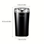 Coffee Bean Grinder Electric, Food Processor, Food Mixer, 200W Powerful Spice Grinder Electric, Grain Mills, Espresso Coffee Grinder for Spices, Nuts, 12 Cups/2.7oz, One Touch Push-Button Control with Brush, Coffee Spoon, 2 Blades - Image 6