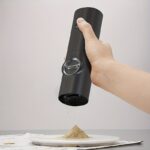1pc Electric Pepper Grinder with a Storage Base for Black Peppercorns, Automatic Grinder for Pepper And Sea Salt, Measuring 5.99cm X 5.08cm X 18.8cm. - Image 7