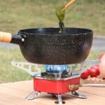 ⁦Portable Stainless Steel Camping Gas Stove with Electric Ignition - Windproof, Sturdy Support for Outdoor Hiking And Picnics.⁩ - الصورة ⁦7⁩