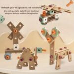 120pcs Kids DIY Tool Set - Educational STEM Construction Toy Kit with Handmade Plastic Tools, Assembly Required, Role Play Game for Children, Creative Brain Teaser for Fine Motor Skills Development, Perfect Christmas Birthday Gift for Boys & Girls - Image 7