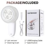 ⁦Rechargeable Electric Lint Remover, Portable Shaver for Clothing, Furniture, and Carpet, Effective Pill Fuzz Removal with USB Cable and Cleaning Brush, Lint Balls Bobbles, Cleaning Machine⁩ - الصورة ⁦10⁩