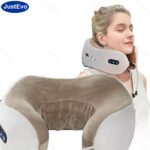 JustEvo Neck Massaging Pillow, Full-Body Massager, Home Massage Device, Shiatsu Massage, Relaxation Massage, Pre-sleep Massage, Travel Essential, Suitable for All Occasions, the Perfect Valentine's Day Gift. - Image 3