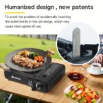 REDSUN Portable Butane Stove Set - Compact Desktop Gas Stove with Auto-Off Safety Feature, Patented Large Pot Design, Ideal for Picnics, BBQs, Hot Pots, Camping, RVs & More - High-Quality Iron Construction, Portable Stov - Image 6