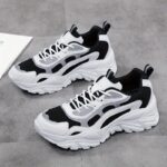 Women's Luminous Chunky Sneakers, Colorblock Mesh Low Top Running Trainers, Breathable Walking Sports Shoes plus size - Image 22