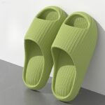 Women's Comfort Slides - Non-Slip, Durable Thick Sole EVA Sandals for Indoor & Bathroom Use, Solid Color Open Toe Summer Shoes - Image 10