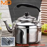 Moredor 5L Stainless Steel Whistling Tea Kettle for Stovetop - Large Capacity, Durable, Portable for Gas & Electric Stove, Home, Office, Restaurant Use - Uncharged, Easy Clean