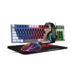⁦ATTACK SHARK ZIYOU LANG T11 Wired Gaming Keyboard and Mouse Headset Combo, Ergonomic Rainbow LED Backlit Keyboard with Microphone, Over-Ear Headphones, Optical Movement Detection, PC Compatible, No Battery Required⁩ - الصورة ⁦5⁩