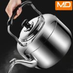 Moredor 5L Stainless Steel Whistling Tea Kettle for Stovetop - Large Capacity, Durable, Portable for Gas & Electric Stove, Home, Office, Restaurant Use - Uncharged, Easy Clean - Image 5