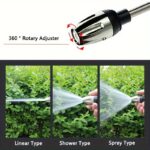 High-Pressure Car Wash Gun, Multi-Functional Garden Hose Nozzle, Adjustable Thick Rod Spray with Copper-Plated Tip, Universal 3/4" and 1/2" Quick Connect Adapter for Cleaning Tools, Garden Water Pipe Long Rod Nozzle, Standard Thread for European and Ameri - Image 6