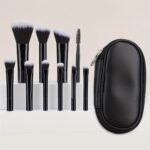 10pcs Mini Makeup Brush Set With Storage Bag, Portable Travel Supplies, Loose Powder Brush Contour Brush Eyeshadow Brush Eyebrow Brush Concealer Brush Kit, Professional Makeup Brushes Essential Cosmetics Ideal Gift - Image 9