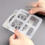 ⁦10pcs bathroom hair filter hair screen Toilet sewer filter Kitchen anti-clogging anti-insect self-adhesive floor drain sticker.⁩ - الصورة ⁦3⁩