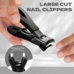 ⁦5pcs/set Nail Clippers Manicure Tool Set, Cuticle Nippers And Cutter Kit, Professional Nail Clippers Pedicure Kit, Grooming Kit for Travel, Nail Clipper Set⁩ - الصورة ⁦3⁩