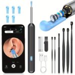 Inskam Visual Ear Pick, Visual Ear Pick with Camera And Light, Earwax Removal Tool with 6 Ear Pick Sets And 7pcs Ear Pick Set, Can Be Connected to Wifi, Battery/Usb Dual-Purpose, Lithium Battery Formaldehyde-Free, Suitable for All Mobile Phones, Safe And