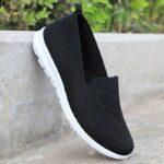 Women'S Summer Casual Slip-On Sneakers, Breathable Fabric Upper with Rubber Sole, Comfortable Low Top Flat Shoes in Solid Color, Casual Footwear|Slipon Sneakers|Comfortable Wear - Image 10