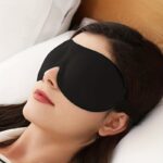 1/3/5/10 Pack Sleep Pure Black 3D Contoured Eye Mask - Pure Blackout, Soft Comfortable Ergonomic Design, Hypoallergenic & Fragrance-Free for Adults, Men & Women - Travel, Home, Office Use, Sleep Enhancement | Modern Sleepwear | Skinfriendly Material, Slee - Image 2