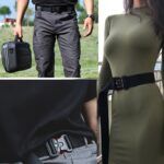 Durable Nylon Tactical Belt for Men, Quick Release Buckle, Elastic Outdoor Training Canvas Waistband, Black - Image 6